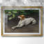 Fox-terrier avec un papillon - Bruno Liljefors - reproduction encadrée avec passe-partout et verre - 1891-1029806173-1029806114-1029806117