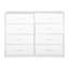 Commode 8 tiroirs avec grands tiroirs en tissu, blanc-1076878712