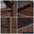 American-Style Vintage Walnut Movable Storage Full-Length Mirror
