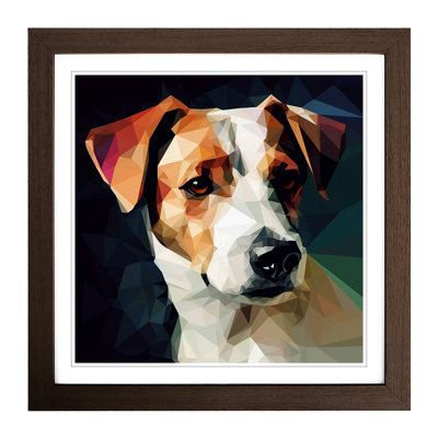 Jack Russell Cubism - Framed Print