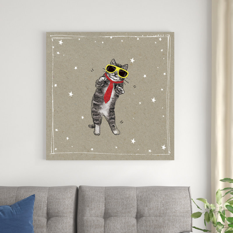 Fancypants Cats I, H 36 po x l 36 po x P 1,25 po