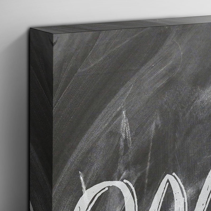 Welcome Sign Chalk Board - Wrapped Canvas, 40cm H x 60cm W