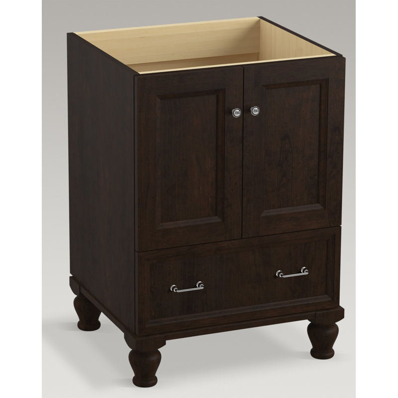 Base de meuble-lavabo simple 24 po Damask, Suède Claret