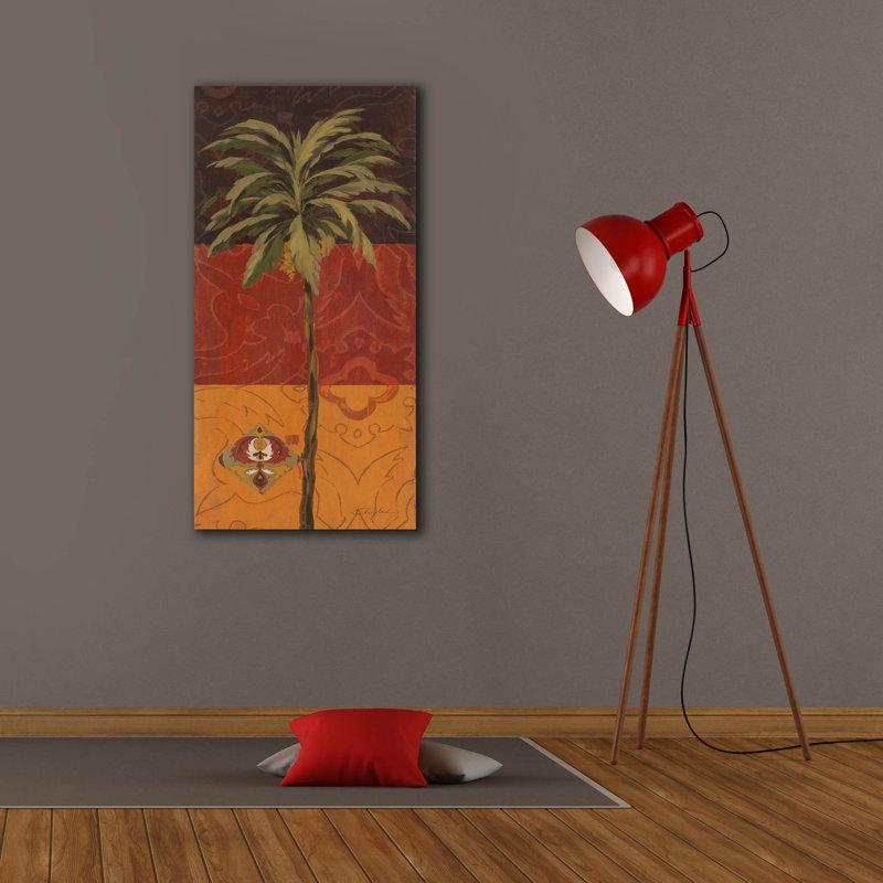  «Patterned Moroccan Palm 1» par Silvia Vassileva, art mural sur toile, H 40 po x l 20 po