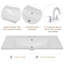 Meuble-lavabo simple avec comptoir Shelise 36-826665228