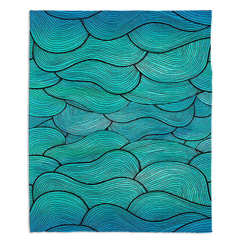 Jeté sea ondulations , l 68 po x L 80 po