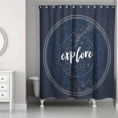 Rideau de douche simple