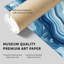 «Abstract Blue Geode Dreams I», reproduction d'art moderne sans cadre-1435962633