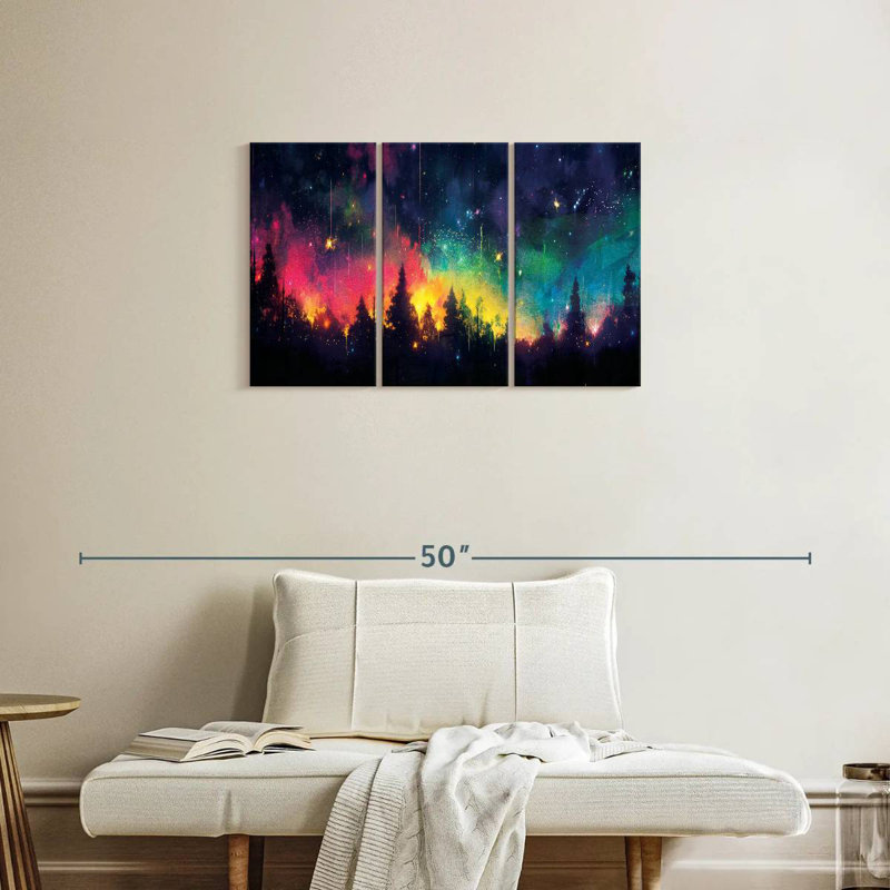 Kelan Rainbow Night Sky, 20" H x 33" W