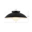Plafonnier semi-encastré en laiton 14 po avec diffuseur en verre opale mat Umbra-124959399