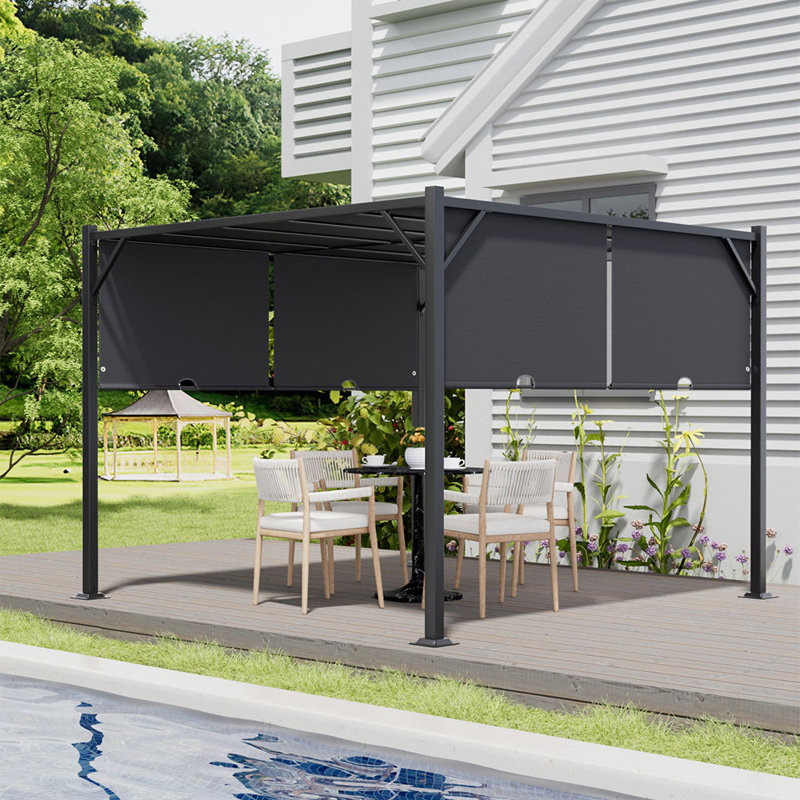 Canyla 3m x 3m Metal Pergola