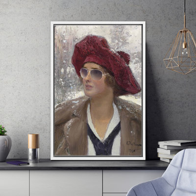 "Snowy Winter Sunasses Woman"