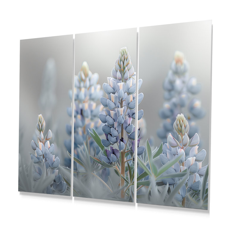 Liddel - Blue Bonnets, ensemble de reproduction d'art mural, Métal métal, H 28 po x l 36 po x P 1 po