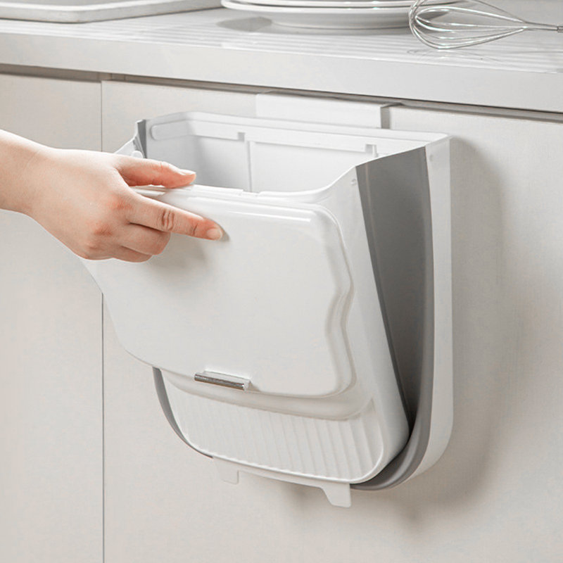 Plastic Open Kitchen Trash Can - 12L