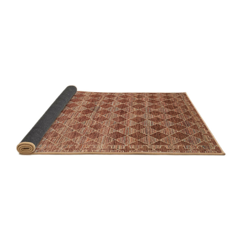 Tapis contemporain brun, Rond 4 pi