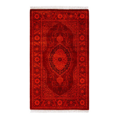 Tapis unique noué à la main Weirsky - Orange