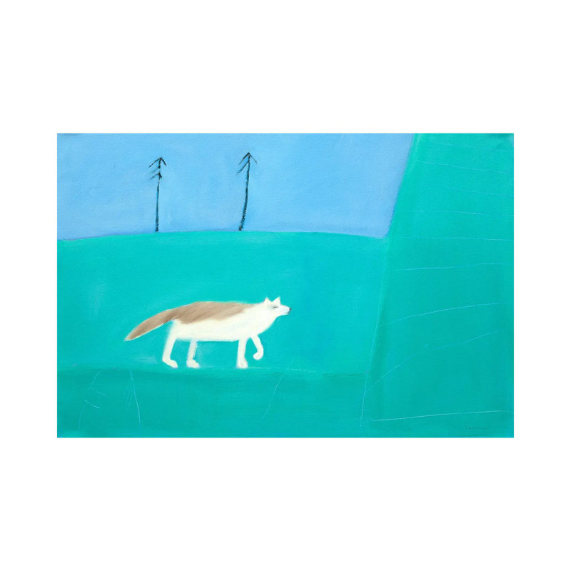 Wolf by Andrew Squire - Wrapped Canvas Painting, 20.32 cm H x 30.48 cm W