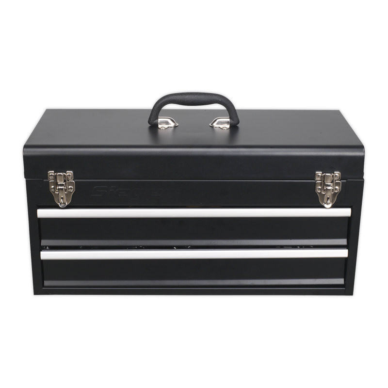 10.08" H x 20.39" W x 9.37" D Portable Tool Chest with 90 Piece Tool Kit