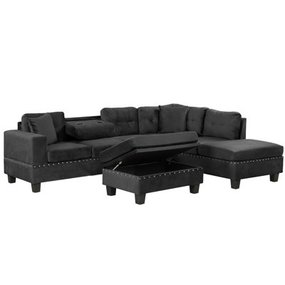 L-Shaped Sectional with Ottoman