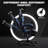 Two Tone Black Blue PU Leather Ergonomic Gaming Chair with Retractable Footrest