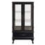 Lighted Curio Cabinet With Glass Doors, Adjustable Shelves, And LED Lights For Home Decor And Storage