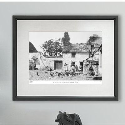 Bideford, Old Ford Farm 1890 1 Piece Single Picture Frame Wall Art
