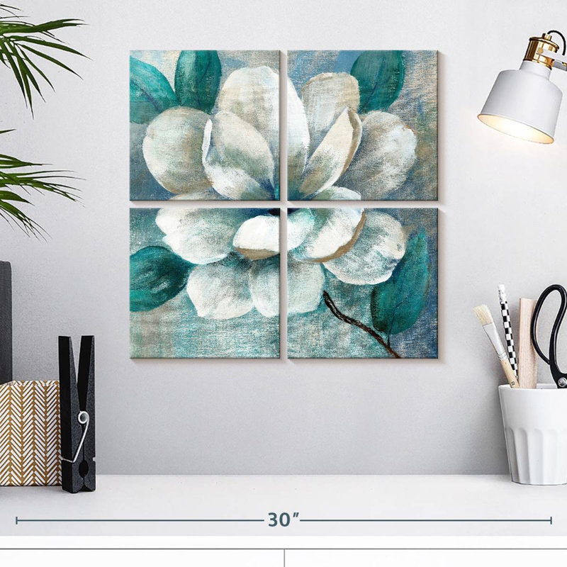 Harnais sarcelle Magnolia II, H 18 po x l 18 po