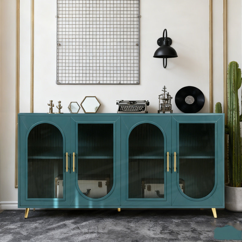 Armoire de rangement et tablettes réglables, Marine