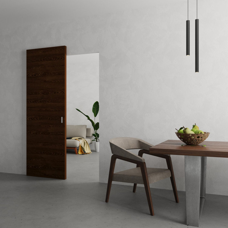 Grange cachée | Ego 5000 | Portes en placage de bois | Ensemble coulissant magique Magic |, 24 po x 84 po, Chêne cognac