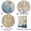 Or doré et arbres bleus Harmony IV - Art mural arbres-508888502-508888501