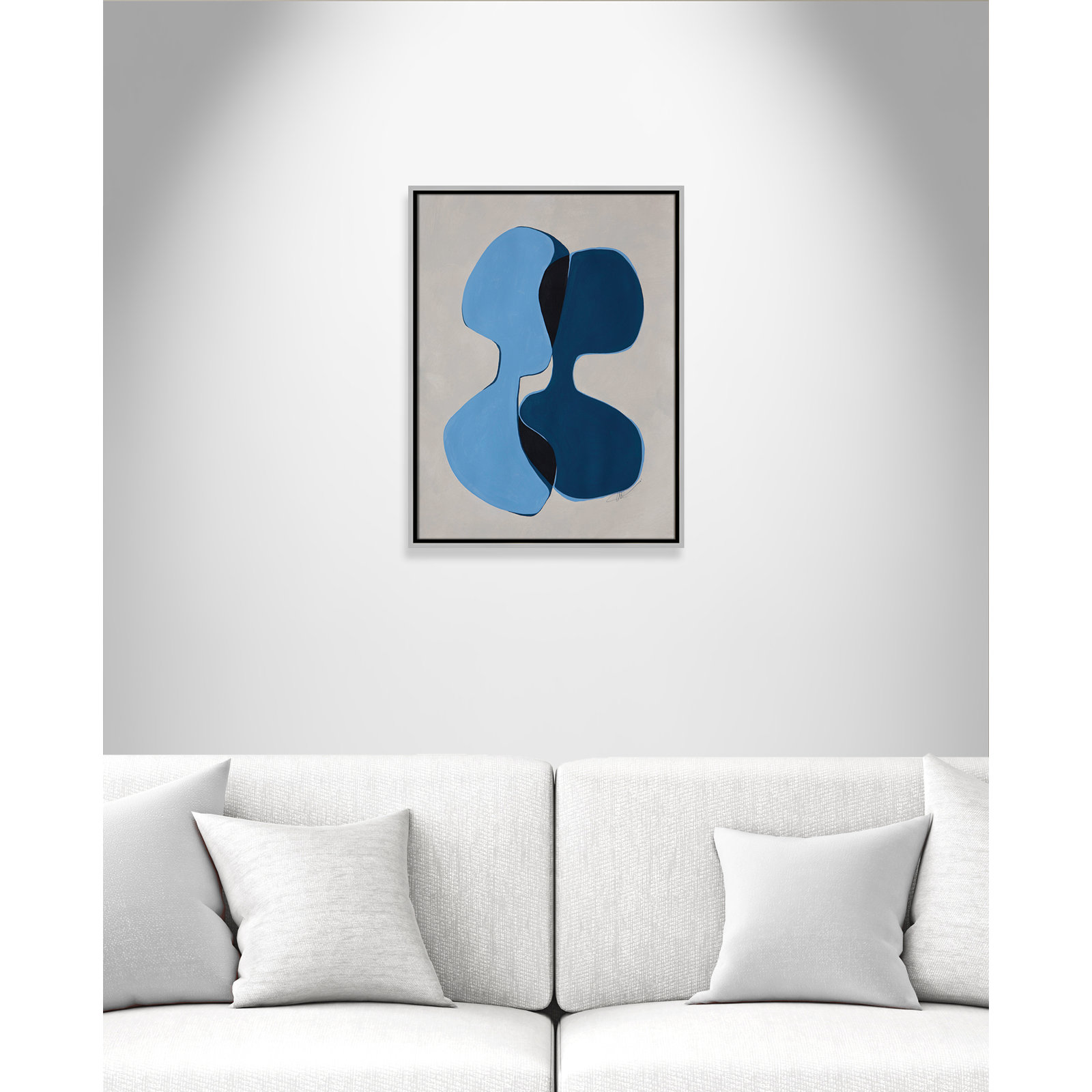In Unity Collection "In Unity I" Print, 25.5" H x 19.5" W x 2" D, Silver Framed