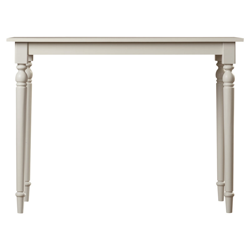 Emilia Solid Wood Base Dining Table, Antique White