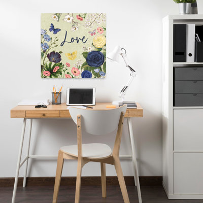 Jardin indigo V, art floral