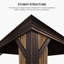 Pavillon de jardin avec toit rigide en aluminium mauve avec lumières de 48 pi-95884846