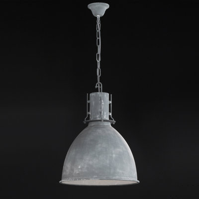 Corissa 1 - Light Concrete Dome Pendant