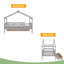 Lit simple en bois avec deux tiroirs-1579915968