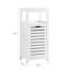 Wood Cabinet Laundry Hamper with Handles