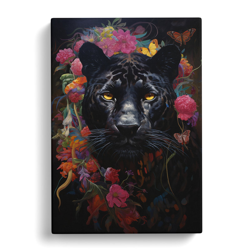 Panther Renaissance - Wrapped Canvas, 60cm H x 40cm W x 3cm D