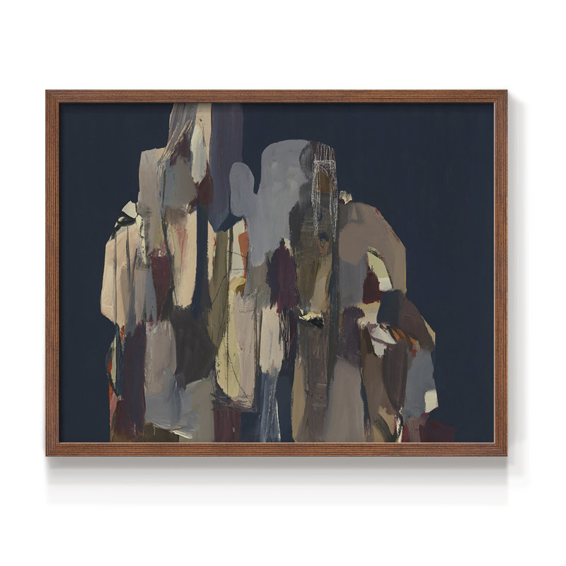 Untitled -Framed Print - Restickable, 11" H x 14" W, Walnut