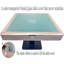 Table de mahjong automatique brun clair USA MJ Table. Table pliante à piédestal de style ultra mince avec carreaux numérotés de 40 mm avec couvercle en verre givré élégant