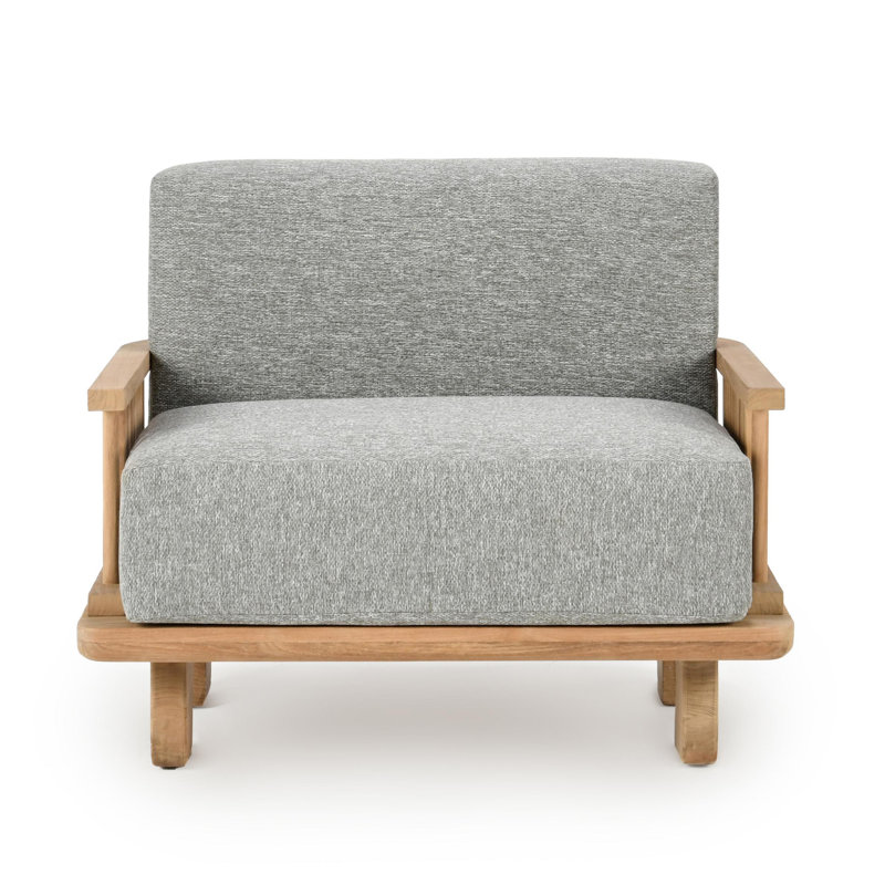 Hudson Outdoor Accent Chair Natural/Gray