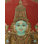 Standing Lord Vishnu Tanjore Painting - Traditional Hindu Religious Wall Art with 24K Gold Work, Framed Spiritual Home Decor 27.5" x 21.5"