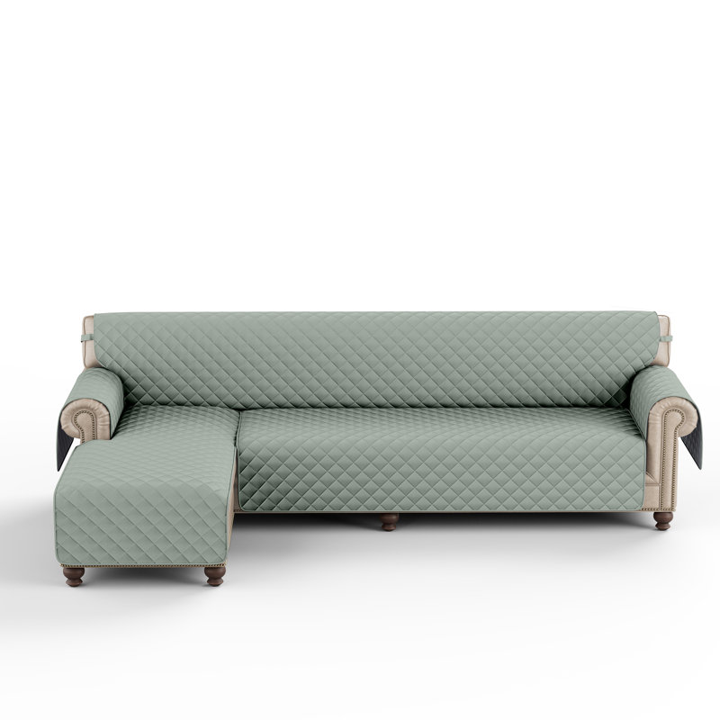 Housse pour canapé modulaire réversible, H 0,2 po x l 82 po x P 22 po, Microfibre vert gazon