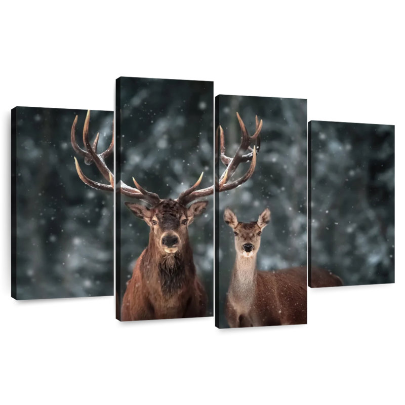 Deer Couple, 27" H x 43" W