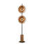 Burlywood + lampes sur pied en bois massif noir + métaux-1546126769