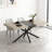 55.11'' -70.86"Retro Rectangular Grey Dining Table-1441296112