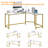 Angelpreet L-Shaped Metal Base Computer Desk-1562539894-1562539895