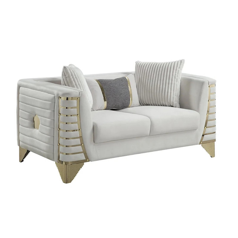 Racila 2 Piece Living Room Cream