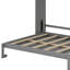 Lit escamotable avec compartiments de rangement et tablette réglables en hauteur, cadre de lit mural avec 1 tiroir, lit plateforme pliable multifonctionnel-1839550988