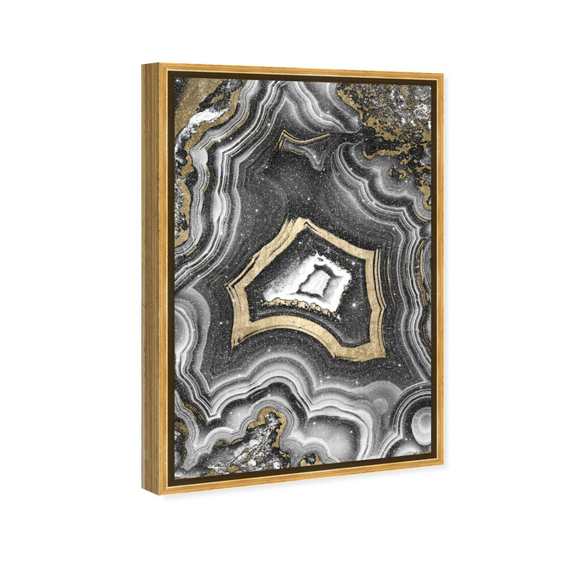 AdoreGeo Diamond Dust Shimmer Abstract Framed Canvas by Oliver Gal, 37" H x 25" W